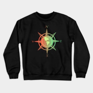 Compass rose with cardinal points Crewneck Sweatshirt